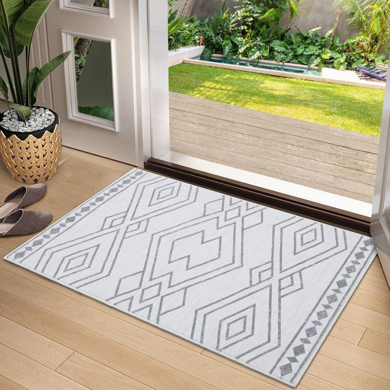 Area Rug for Living Room Moroccan Non Slip Rugs for Bedroom Soft Stain-Resistant Non Shedding Rug, 2 of 9