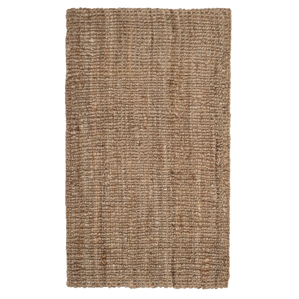 2'x3' Solid Woven Accent Rug Natural/Gray - Safavieh