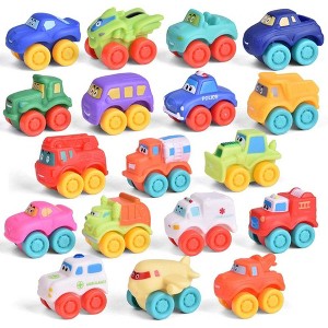 Fun Little Toys 18 PCS Easter Eggs Filled with Mini Rubber Cars – Surprise Toys for Kids, Easter Basket Stuffers, Party Favors - 1 of 4