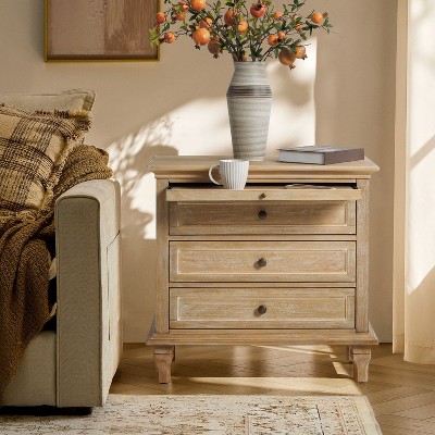 Giorgio 3 - Drawer Nightstand with  Built-In Outlets|HULALA HOME