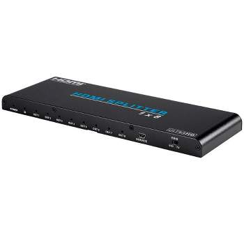 Monoprice Blackbird 4K Pro 1x8 HDMI Splitter With HDCP 2.2 and EDID Support | Delivers Up to 10.2 Gbps Bandwidth