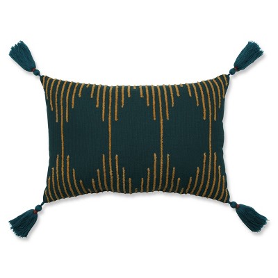 Linear Geo Throw Pillow Teal - Pillow Perfect