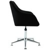 vidaXL Swivel Dining Chair Black Fabric - 3 of 4