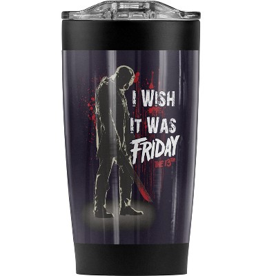 Friday The 13th I Wish It Was Friday Steel Tumbler 20oz Coffee Travel Mug