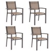 Sonkuki Outdoor Stacking Dining Chairs with breathable textile fabric - 2 of 4