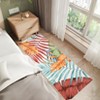 Area Rug Machine Washable Low Pile Non Slip Rugs Palm Tree Leaf Area Rug Foldable Stain Resistant Indoor Carpet for Living Room Bedroom Dining Room - 4 of 4