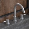 Bathroom Faucet 8 Inch – Widespread Sink Faucet with Smooth Curve Spout, 2 Handles, 3-Hole Mount, Includes CUPC Certified Lines & Pop-Up Drain - 3 of 4