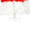 YOOCOZZ 6FT Artificial Christmas Tree with LED Light, Santa's Hat Shape Artificial Whimsical Xmas Tree with Tip, Curved Xmax Red or Black Tree - 4 of 4
