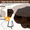FONTOI 31.5" Round Coffee Table with Storage with Tempered Glass Topfor Living Room, Small Apartment Space-Saving Design, Brown, 37.2"*36.02"*6.3" - 4 of 4