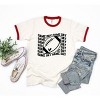 Simply Sage Market Women's Football Game Day Stacked Wavy Short Sleeve Ringer Tee - 2 of 3