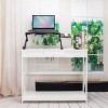 SEVOBAL Adjustable Laptop Bed Table Portable Workstation Notebook Stand Reading Holder with Large Cooling Fan Mouse Pad Home Use, Black, 60.5"*28"*5" - 2 of 4
