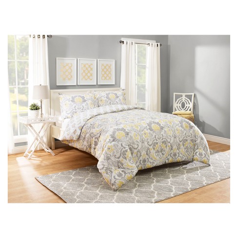 Gray Rayna Reversible Comforter Set Marble Hill Target