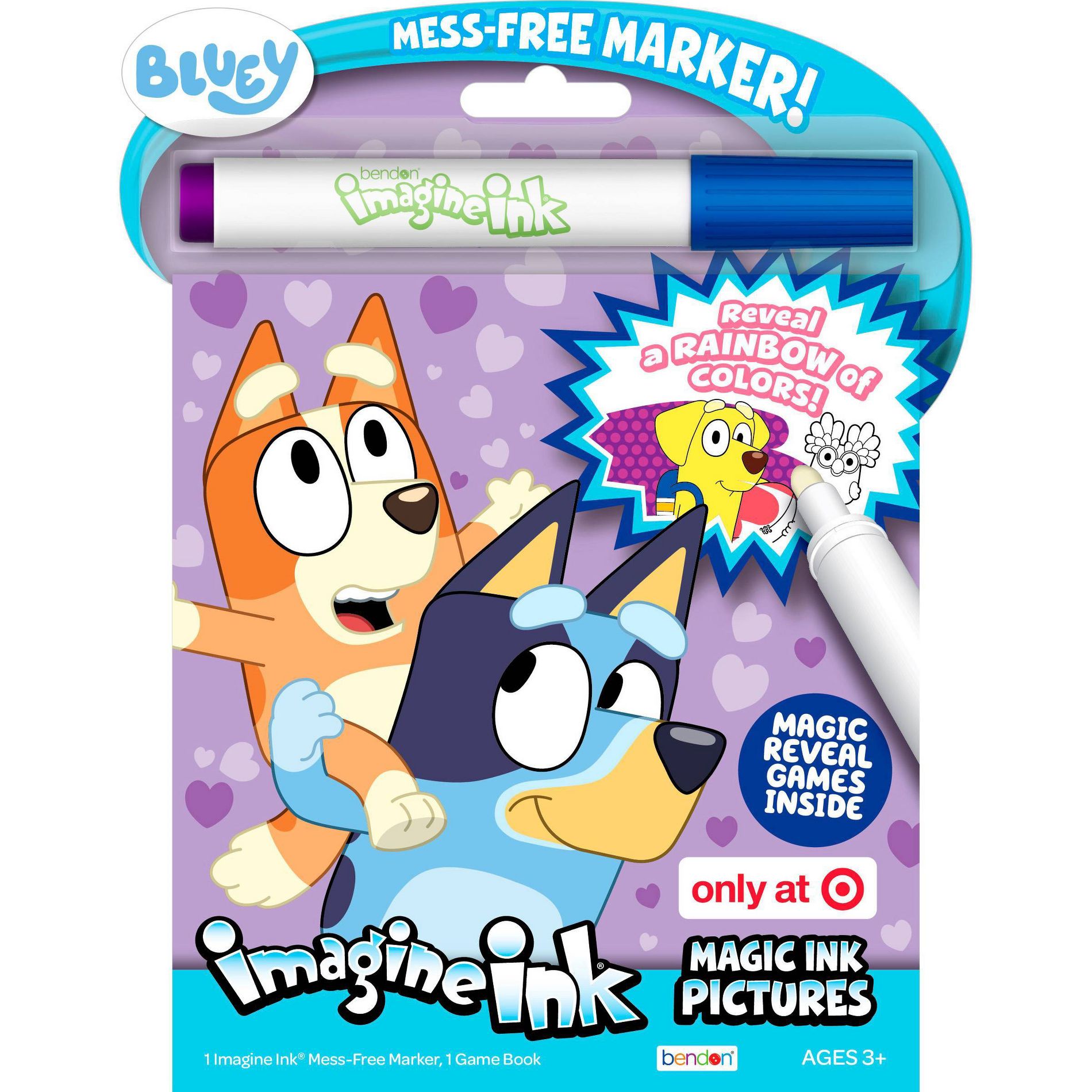 Bluey Valentine's Day Imagine Ink Book