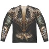 Men's Justice League Movie Aquaman Uniform (Front Back Print) Long Sleeve Costume T-Shirt - 3 of 4