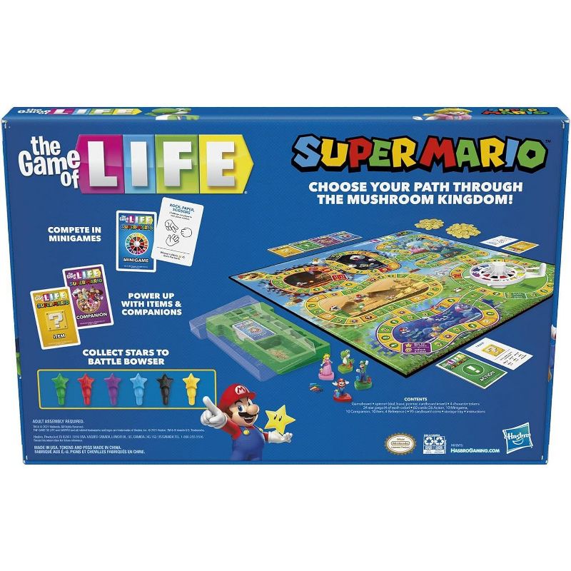The Game of Life: Super Mario Edition Board Game for Kids Ages 8 and Up, Play Minigames, Collect Stars, Battle Bowser - Fun For The Whole Family, 5 of 12