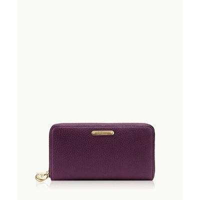 GiGi New York Purple Large Zip Wallet