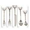 Saro Lifestyle Reindeer Flatware, Silver (Set of 5) - image 2 of 3