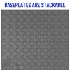 Strictly Briks Classic Stackable Baseplates, For Building Bricks, Bases for Tables, Mats, Blue, Green & Gray, 12 Pack, 6x6 Inches - 3 of 4