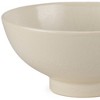 HomeRoots 12" Cream Ceramic Round Pedestal Centerpiece Bowl - 4 of 4