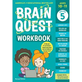 Brain Quest Workbook: 5th Grade Revised Edition - (Brain Quest Workbooks) by  Workman Publishing (Paperback)