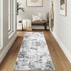 Washable Runner Rug for Hallway Kitchen, Abstract Non-Slip Long Carpet with Rubber Backing, Soft Stain-Resistant Indoor Rug - 3 of 4