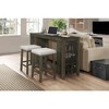 New Classic Furniture,Churon Solid Wood Gathering Bar Table And 2 Stools - Brown - 2 of 4