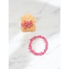 Michelle Marie Boutique's Pink Crystal Jewelry Set, Wrap Bracelet & Dogwood Flower Earrings - 2 of 3