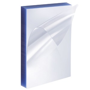 Juvale 100 Pack Clear Presentation Cover Sheets, Transparent Binding Cover for Business Documents, School Projects, 10-Mil, Clear, 8.5x11 In - 1 of 4
