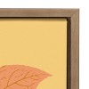 Kate and Laurel Sylvie Peony in Yellow Framed Canvas by Apricot and Birch, 18x24, Gold - 3 of 4