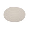 Unique Bargains Trivet Oval Rope Coaster Cotton Non-Woven Fabric 12.6"x8.66"x0.31" - 3 of 3