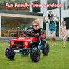 Jojoka 12V Kids Electric Ride-On Truck with Remote Control, 3 Speeds, 6MPH Max, Spring Suspension, LED Lights, Music - 4 of 4