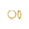 Ross-Simons Multi-Gemstone Reversible Heart Hoop Drop Earrings in 18kt Gold Over Sterling - 3 of 4