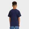 Boys' Peanuts Snoopy Football Legend Short Sleeve Graphic T-Shirt - Navy Blue - 3 of 4