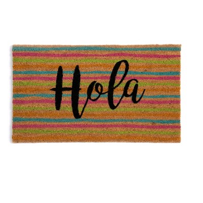 "HOLA" DOORMAT  - Multicolored - Shiraleah