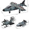 Military Toy Set, Airplane Toy, Pretend Play Fighter Jet with Soliders, Army Men, Kayak Boat, Army Toys for Boys Age 4-7, Kids Birthday Xmas Gifts - 4 of 4