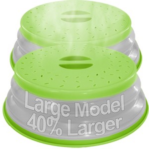 5 Star Super Deals Microwave Splatter Guard Cover Large - Collapsible Lid for Food Protection and Easy Storage - BPA-Free, Dishwasher Safe - 1 of 4