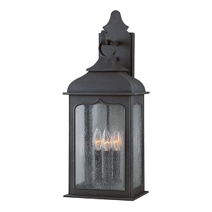 Troy Lighting Henry Street 3 - Light Wall Light in  Colonial Iron Clear Seeded Shade - 1 of 1