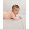 MiniMoi Baby and Toddler Solid Color Ribbed Cotton Blend Button-Down Footie - 3 of 4