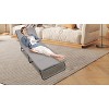NicBex Portable Outdoor Lounge Chair, Heavy Duty Folding Camping Cot with 5-Angle Adjustable, 1200D Oxford Fabric, Includes Carry Bag, Gray - 2 of 4