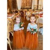 2Bunnies Rose Lace Tulle Sleeve Flower Girl Dress Maxi - 4 of 4