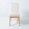 Upholstered Natural Wood Slipper Dining Chair - Hearth & Hand™ with Magnolia - 3 of 4