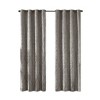 PAGED Knitted Jacquard Damask Total Blackout Grommet Top Curtain Panel, Privacy Curtain for Bedroom & Living Room - 3 of 4