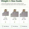 Weighted Blanket for Adults,15lbs, 60x80in, Grey, Breathable Cooling Throw for Calm Sleeping - 4 of 4