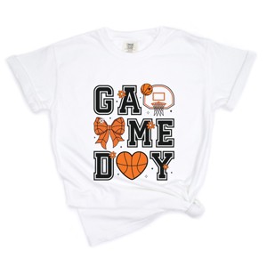 Simply Sage Market Basketball Game Day Coquette Garment Dyed Tee - 1 of 4
