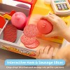 Joyfy Kids Pretend Play Kitchen Toy, Panini Maker & Sandwich Set with Slicer, Ingredients & Menu, Play Food Toy for Toddlers & Girls Birthday Gift - 3 of 4