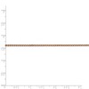 Black Bow Jewelry 1.4mm, 14k Rose Gold, Diamond Cut Solid Spiga Chain Necklace - 4 of 4