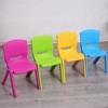 DOMETOUR Kids Chair,Children Lightweight Plastic 4 Chairs Set with 11.8 H Seat for Playrooms,Preschool,Toddlers (Enlarge Size) - 3 of 4