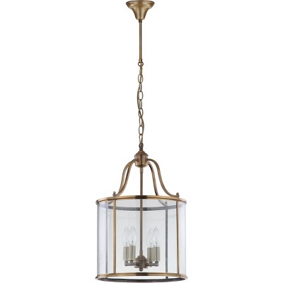 22.5" Sutton Place 4 Light Pendant Brass - Safavieh
