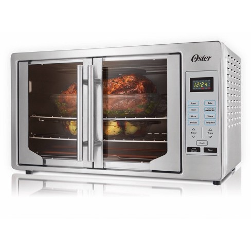 Oster Air Fryer Countertop Toaster Oven  French Door Extra Larger  Stainless Steel 
