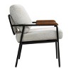 GlasFlength Accent Chairs Modern Chair Arm Chair Lazy Chair Reading Chair Sofa Chair for Living Room, Beige, 23.62"*27.17"*33.07" - 4 of 4